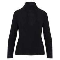 North River Women's Super Soft Turtleneck Long-Sleeve Shirt: BLACK