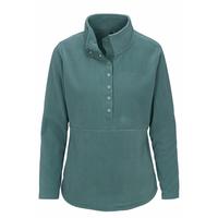 North River Women's Mock Neck Snap Button Fleece: ATLANTIC