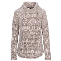 North River Women's Jacquard French Terry Cowl Neck Sweater: SASSAFRAS