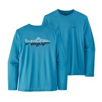 Men's Long-Sleeved Capilene® Cool Daily Fish Graphic Shirt: WILDWATERLINE