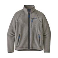 Men's Retro Pile Fleece Jacket: FEATHERGREY