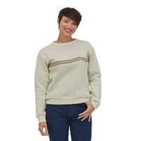 Women's Ridge Rise Stripe Uprisal Crew Sweatshirt: BIRCHWHITE