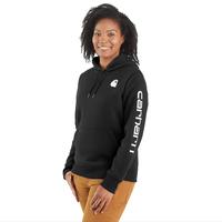 Women's Carhartt Midweight Graphic Hoodie: 001BLACK