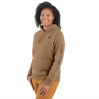 Women's Carhartt Midweight Graphic Hoodie: B66FLAXSEED