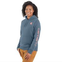 Women's Carhartt Midweight Graphic Hoodie: HH5THUNDERCLOUD