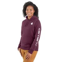 Women's Carhartt Midweight Graphic Hoodie: V27BLACKBERRYHEAT