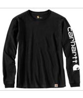 Women's Carhartt Heavyweight Long-Sleeve Graphic T-Shirt: 001BLACK