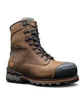 MEN'S TIMBERLAND PRO® BOONDOCK 8-INCH WATERPROOF INSULATED COMP-TOE WORK BOOTS: BROWN