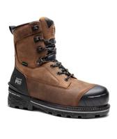 MEN'S TIMBERLAND PRO® BOONDOCK 8-INCH WATERPROOF INSULATED COMP-TOE WORK BOOTS: BROWN