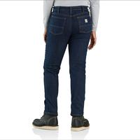 Women's Carhartt Fleece Lined Relaxed Fit Jeans: PINNACLE