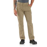 RELAXED FIT TWILL UTILITY WORK PANT: DARKKHAKI