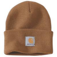 KNIT CUFFED BEANIE: BRNCARHARTTBROWN