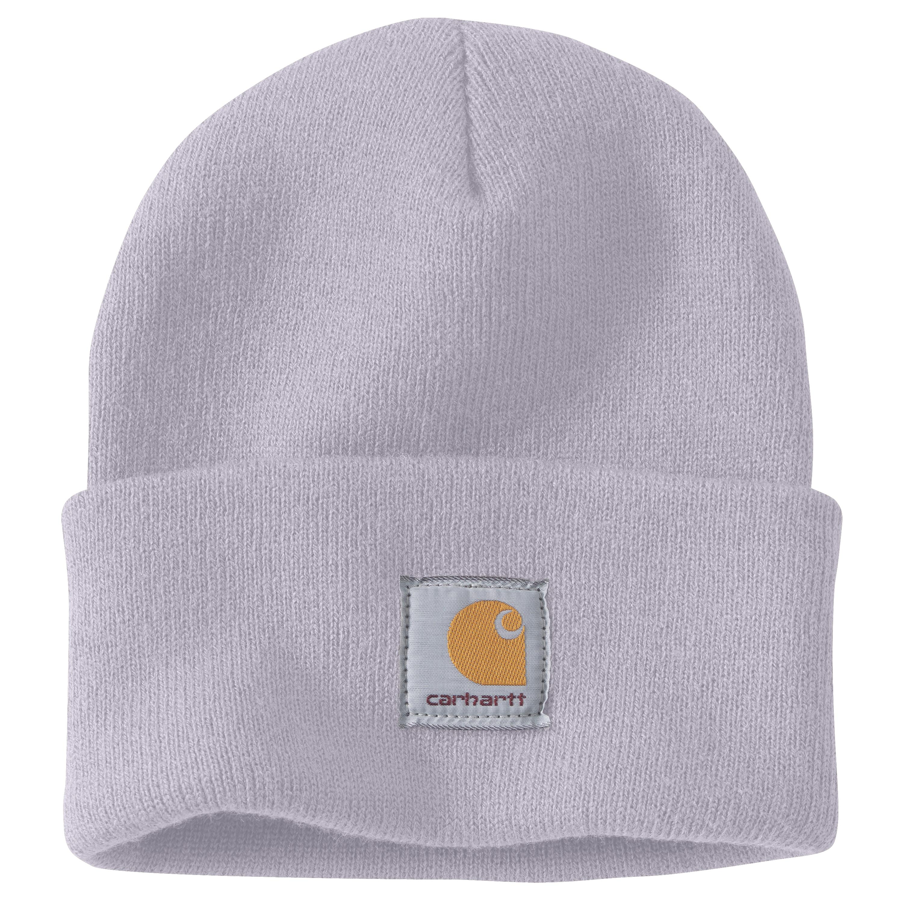 KNIT CUFFED BEANIE: V62LILAC