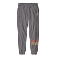 Men's Line Logo Ridge Stripe Uprisal Sweatpants: GRAVELHEATHER