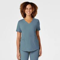 RENEW Women's V-Neck Scrub Top: ELEMENTBLUE