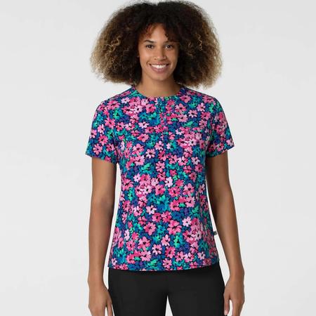 Fashion Prints Women's Round Neck Tuck-In Top